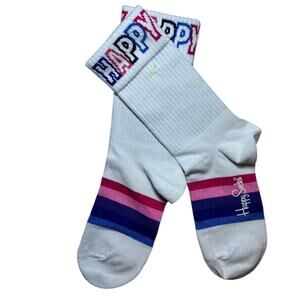 HAPPY SOCKS NWOT Striped Rainbow